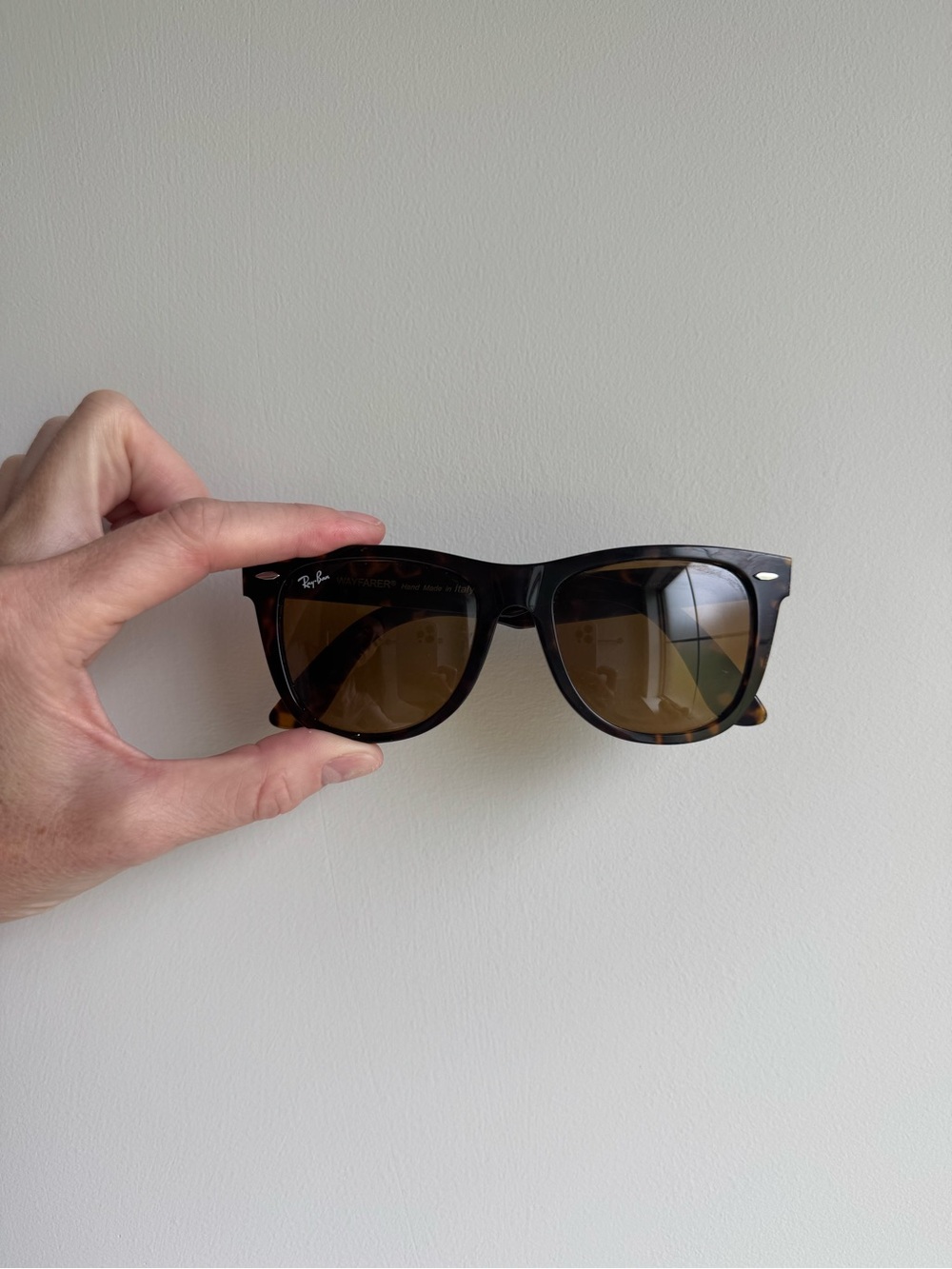 Ray-Ban Tortoiseshell Frame Sunglasses with Brown Lenses